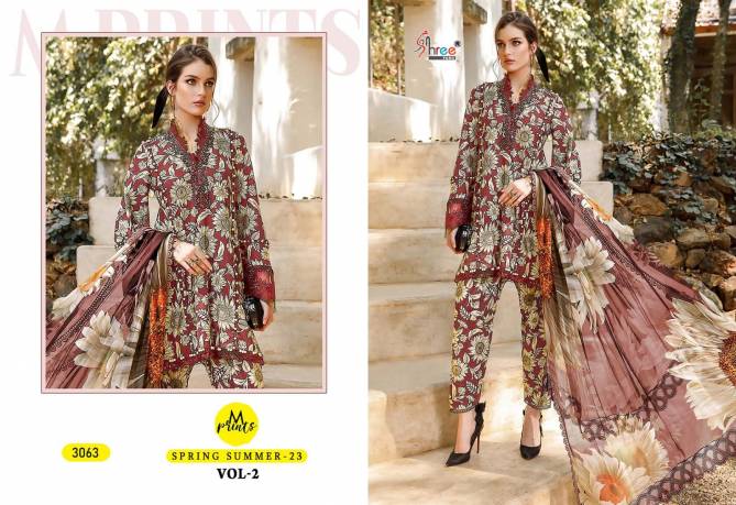 M Print Spring Summer 23 Vol 2 By Shree Cotton Pakistani Suits Wholesale Clothing Distributors In India